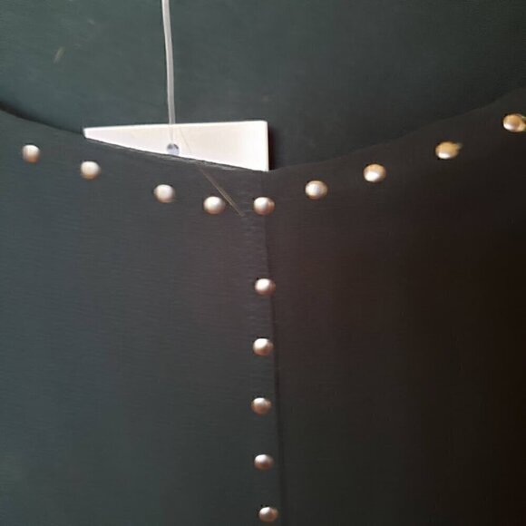 NWT U-Knit Spruce Green Sheer Lined Stoned Top Blouse  Size 2X - Picture 6 of 7